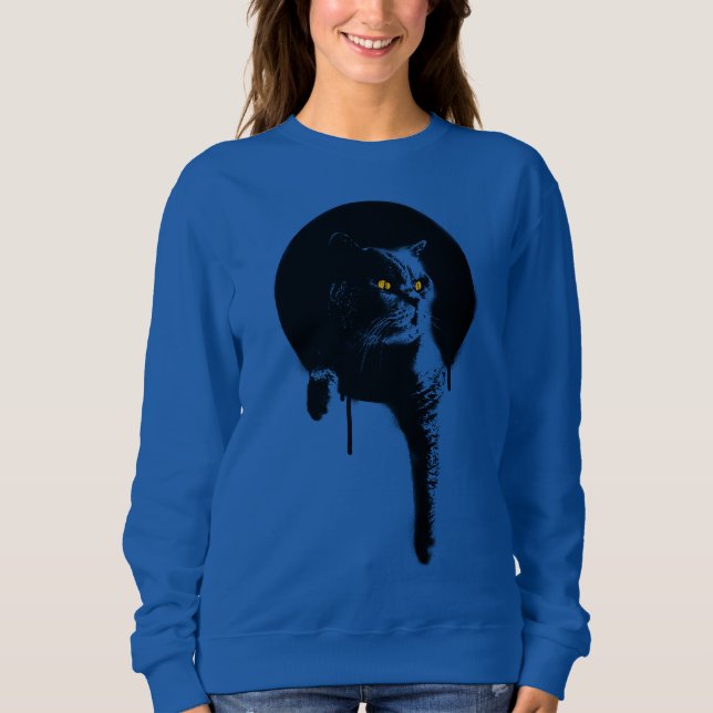 Das Sweatshirt der Frauen: Britische blaue (Vorderseite)
