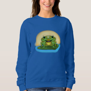 Das Sweatshirt der glücklichen Frosch-Frauen
