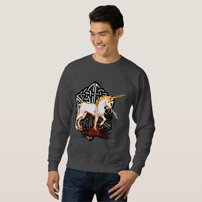 Das Sweatshirt der Kelteunicorn-Männer (Vorne ganz)
