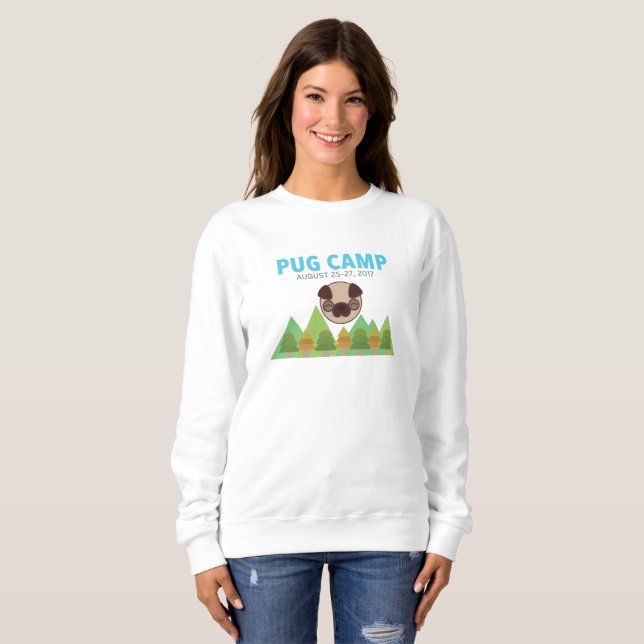 Das Sweatshirt der Mops-Lager-Frauen (Vorne ganz)