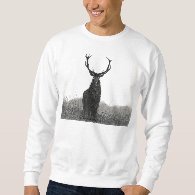 Das Sweatshirt der mutigen Elch-Hirsch-Männer (Vorderseite)