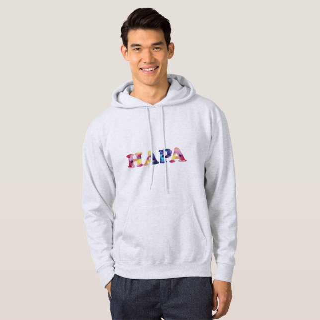 Das Sweatshirt grauer Regenbogen Hapa Männer (Vorne ganz)