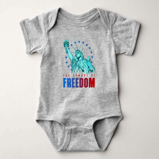 Das Symbol der Freiheit | Baby Bodysuit Strampler (Vorderseite)