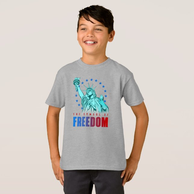 Das Symbol der Freiheit | Kinder T - Shirt (Vorne ganz)