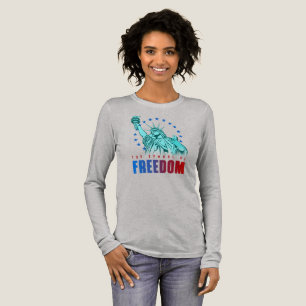 Das Symbol der Freiheit Langarmshirt für Frauen Tri-Blend Shirt