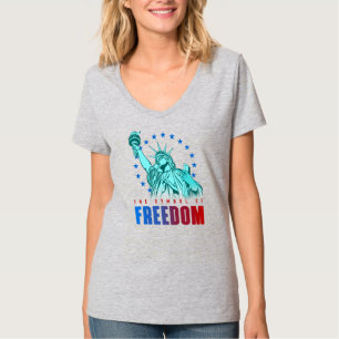 Das Symbol der Freiheit Women's V-Neck T-Shirt