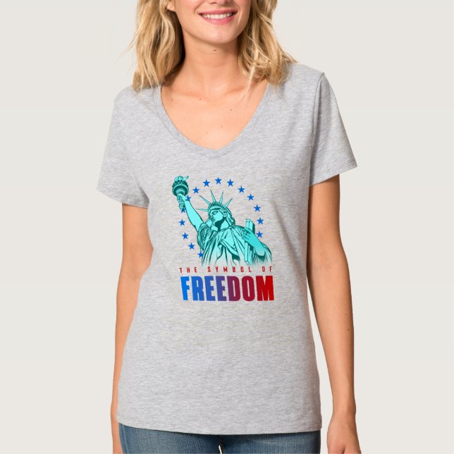 Das Symbol der Freiheit | Women's V-Neck T-Shirt (Vorderseite)
