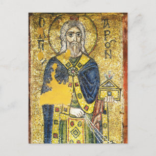 Das Symbol des Hohepriesters Aaron Byzantinisches Postkarte