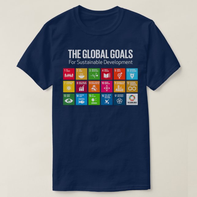 Das Symbol für die globalen Ziele 17 Globale Ziele T-Shirt (Design vorne)