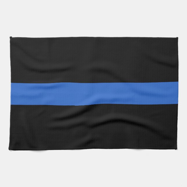 Das Symbol für die Solidarität der Polizei der "bl Geschirrtuch (Horizontal)