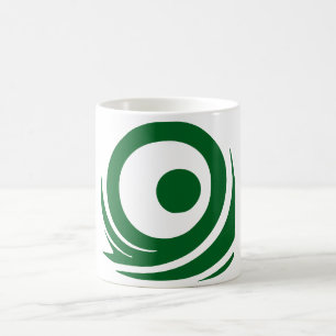 Das Symbol für grüne Tsunami-Wellen-Tasse Kaffeetasse