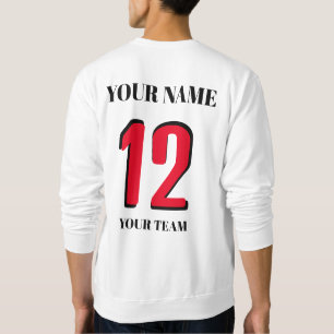 Das Symbol oder die Markierung für die Sportnummer Sweatshirt