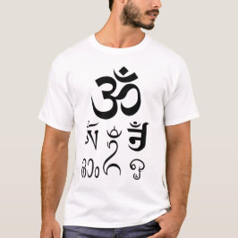 Das Symbol "Om" in 6 Sprachen T-Shirt