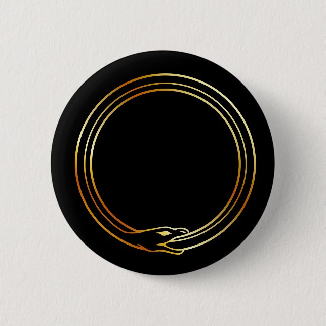 Das Symbol von Ouroboros Schlange Button (Vorderseite)