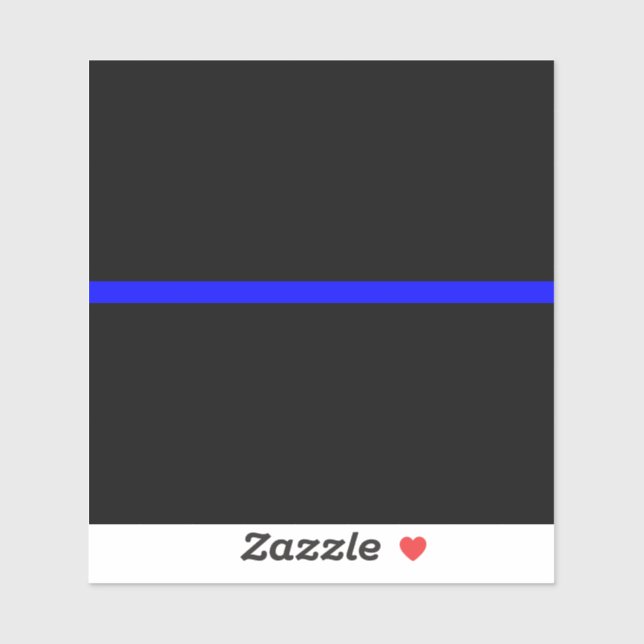 Das symbolische Thin Blue Line-Konzept Aufkleber (Blatt)