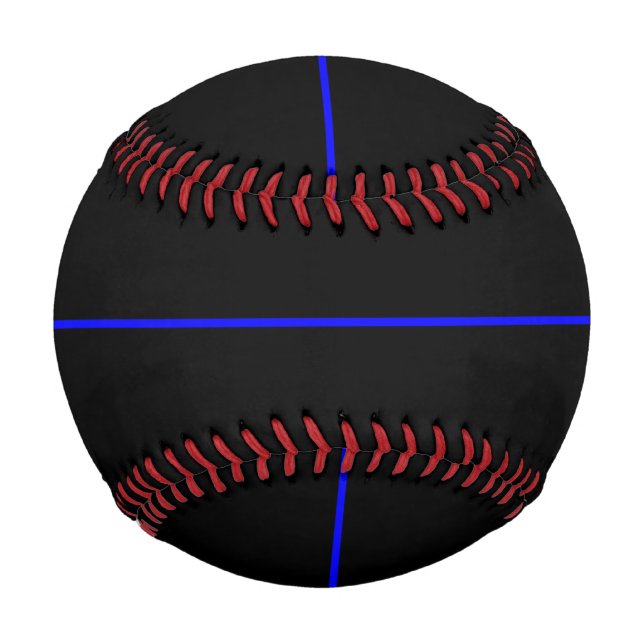 Das symbolische Thin Blue Line-Konzept Baseball (Vorderseite)