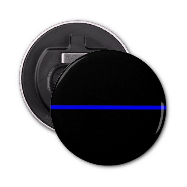 Das symbolische Thin Blue Line-Konzept Flaschenöffner (Vorderseite)