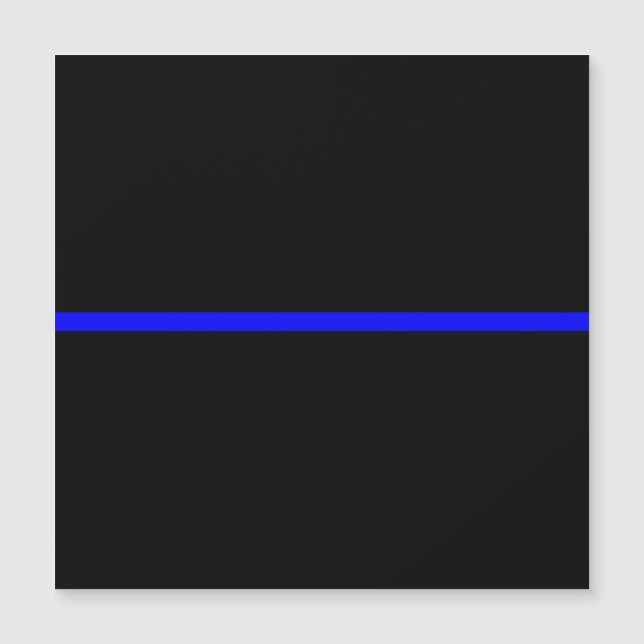 Das symbolische Thin Blue Line-Konzept Magnetkarte (Vorderseite)