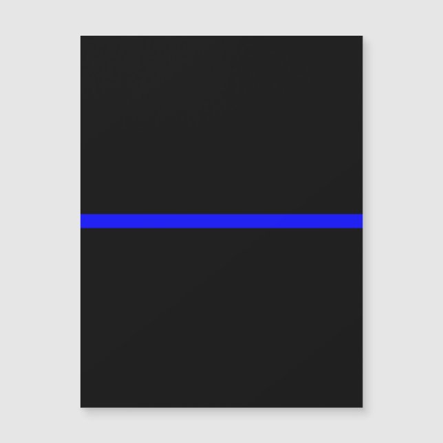 Das symbolische Thin Blue Line-Konzept Magnetkarte (Vorderseite)