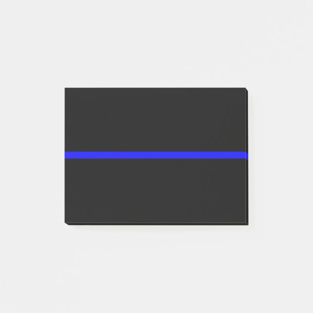 Das symbolische Thin Blue Line-Konzept Post-it Klebezettel (Vorderseite)