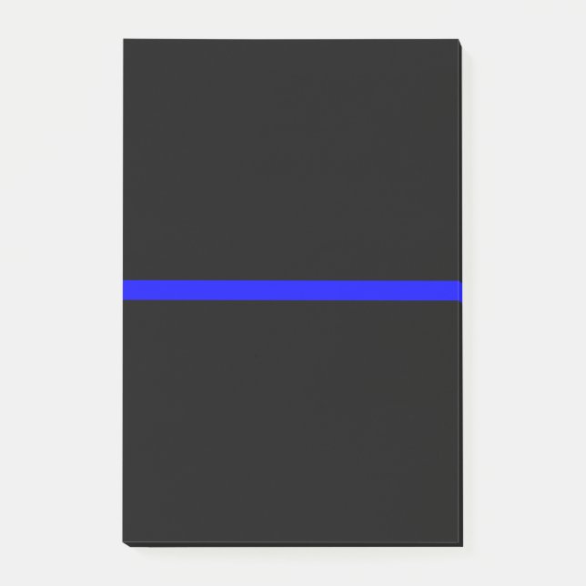 Das symbolische Thin Blue Line-Konzept Post-it Klebezettel (Vorderseite)