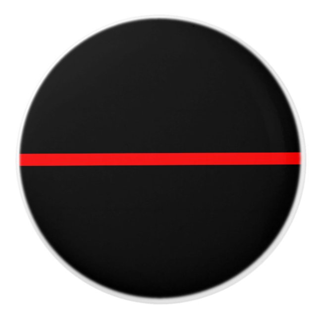 Das symbolische Thin Red Line-Konzept Keramikknauf (Vorderseite)