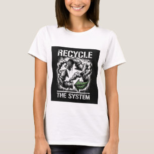 Das System recyceln Bold Grafikdesign Frauen T-Shirt