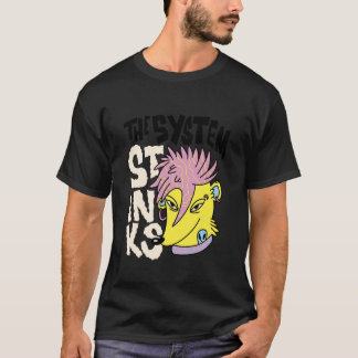 Das System stinkt - Rebel Rat Illustration T-Shirt