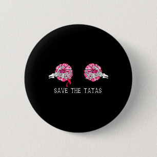 Das T.a.T.a.s Pumpkin Breast Cancer Awareness gere Button