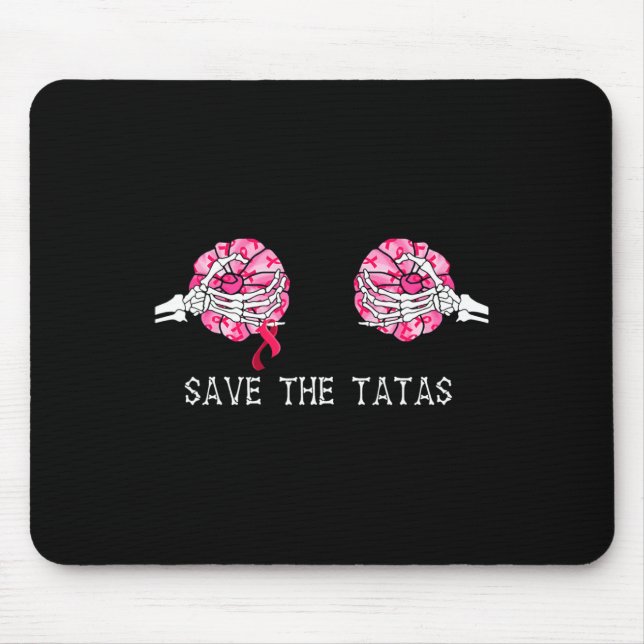 Das T.a.T.a.s Pumpkin Breast Cancer Awareness gere Mousepad (Vorne)