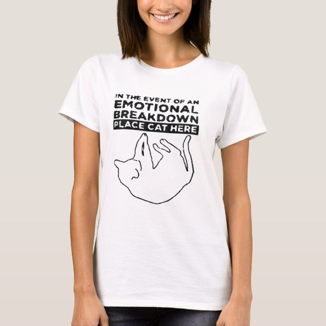 Das T-Shirt "Cat" für die emotionale Aufschlüsselu (Vorderseite)