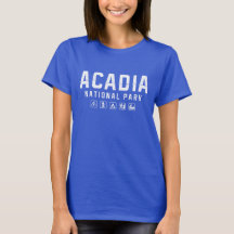 Das T-Shirt der Acadia-Nationalparkfrauen