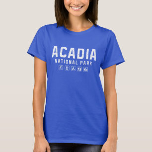 Das T-Shirt der Acadia-Nationalparkfrauen