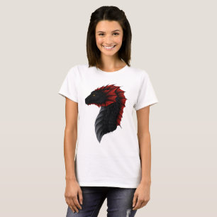 Das T-Shirt der Alavon Drache-Profil-Frauen