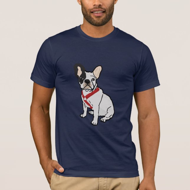 Das T-Shirt der französische Bulldoggen-Männer (Vorderseite)