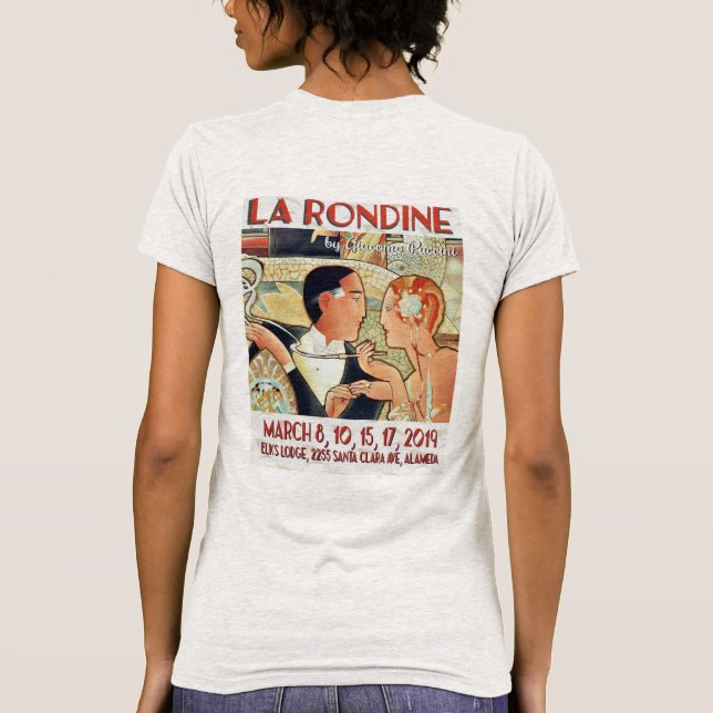 Das T-Shirt der Frauen 2019 Jahreszeit-La Rondine (Rückseite)