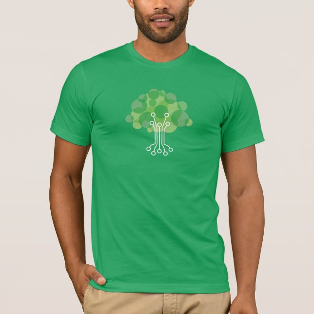 Das T-Shirt der Männer - Grün (Vorderseite)