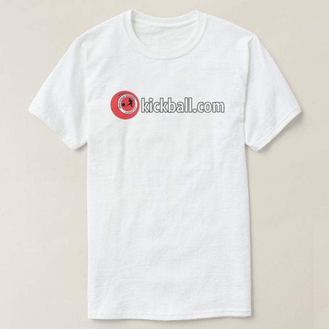 Das T-Shirt der Männer - Kickball.com Wordmark (Design vorne)