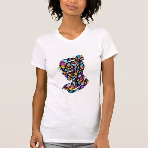 Das T-Shirt der modernen Abstrakten Frau