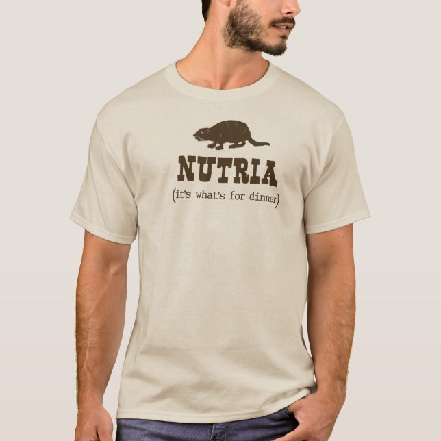Das T-Shirt der Nutria Abendessen-Männer (Vorderseite)