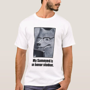 Das T-Shirt der Samoyed-Hundeehrenstudenten-Männe