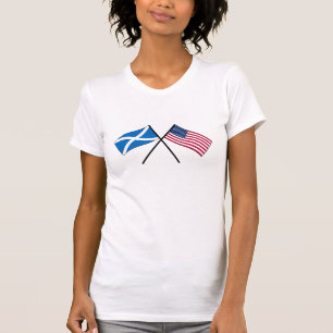 Das T-Shirt der schottischen amerikanischen Frauen
