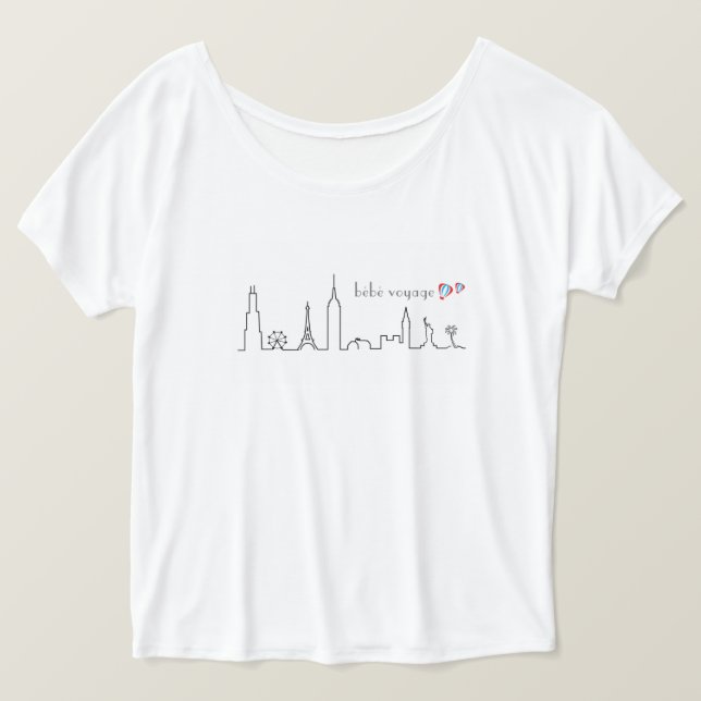 Das T-Shirt der Skyline-Frauen (Design vorne)