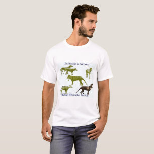 Das T-Shirt der tasmanischen Tigerthylacine-Männer