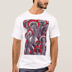 Das T-Shirt der Trippy Pilz-Männer