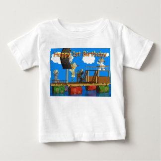 Das T-Shirt des glücklichen 1. Geburtstags-Babys
