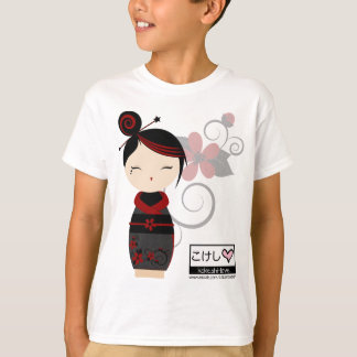 Das T-Shirt gotische Kokeshi Kinder