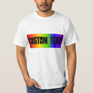 Das T-Shirt KUNDENSPEZIFISCHER Regenbogenfahne