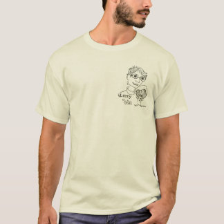 das T-Shirt Larry der Männer u. Kieme-Logo