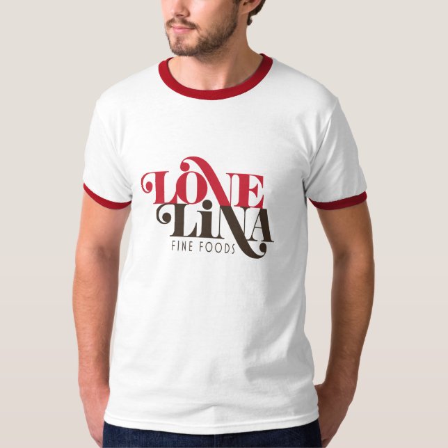 Das T-Shirt Liebe-Lina-Männer (Vorderseite)